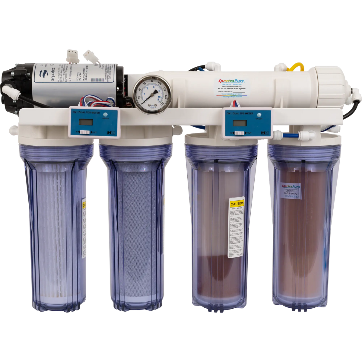 SpectraPure® MaxCap ® 1:1 Ultra High Efficiency 200GPD RO/DI System Spectrapure