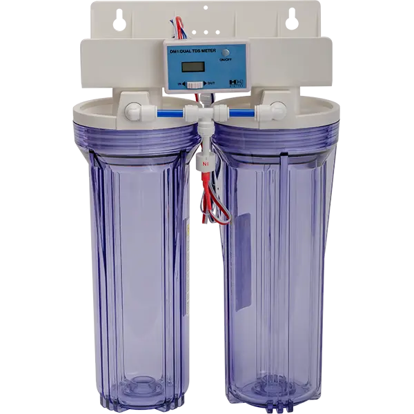 SpectraPure Dual Position 10 inch Housing Assembly with TDS Meter - FA-2STA-MTR-10 - SpectraPure