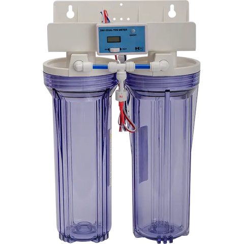 SpectraPure Dual Position 10 inch Housing Assembly with TDS Meter - FA-2STA-MTR-10 - SpectraPure