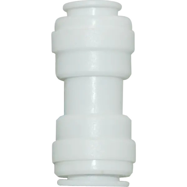 Straight Union - 0.25" Tubing Quick-Connect x 0.25" Tubing Quick-Connect - Acetal - Spectrapure