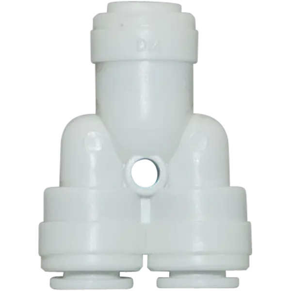 Y Union - 0.25" Tubing Quick-Connect - Acetal - Spectrapure