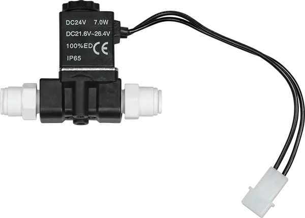 Solenoid Valve - 24VDC with 1/4" Push Connect Fittings - SpectraPure