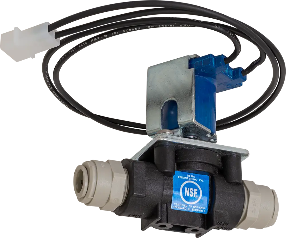 Solenoid Valve Assembly with 3/8" Quick Connect Fittings, 24VAC DEMA - SpectraPure