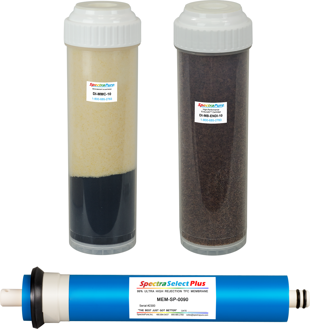 Mega MaxCap RODI System Kit w/ SelectPlus 99% Rejection Membrane and Mega Maxcap & Enduro Performance DI Cartridges - SpectraPure