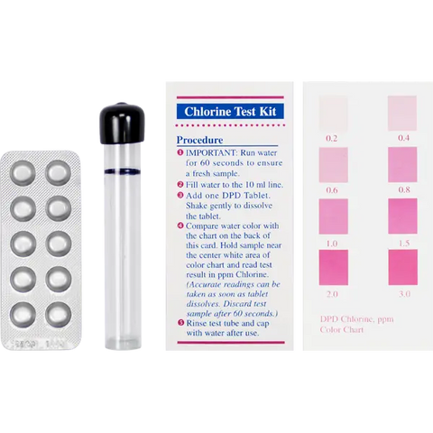 Total Chlorine Test Kit with 10 tablets - Spectrapure