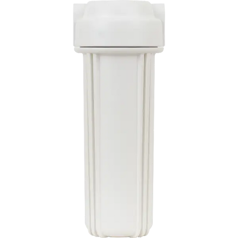 10" Solid White Filter Housing, 0.25 inch FPT Ports - HSG-F-4-#10-WHT Spectrapure