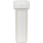 10" Solid White Filter Housing, 0.25 inch FPT Ports - HSG-F-4-#10-WHT