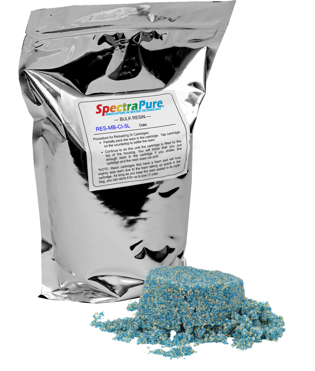 Color Changing Mixed Bed DI Resin — Bulk Bags