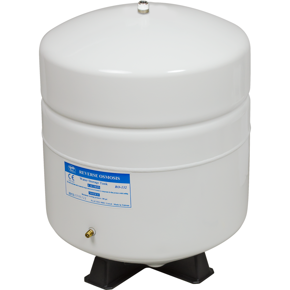 Steel Bladder Tank 4 Gal 3.1 Gal Cap 0.25" MPT 10.8" x 14" -TANK-SN04-4