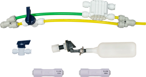 Low Waste Manual Membrane Flush Valve Kit - For 180 GPD RO and RODI Systems Spectrapure