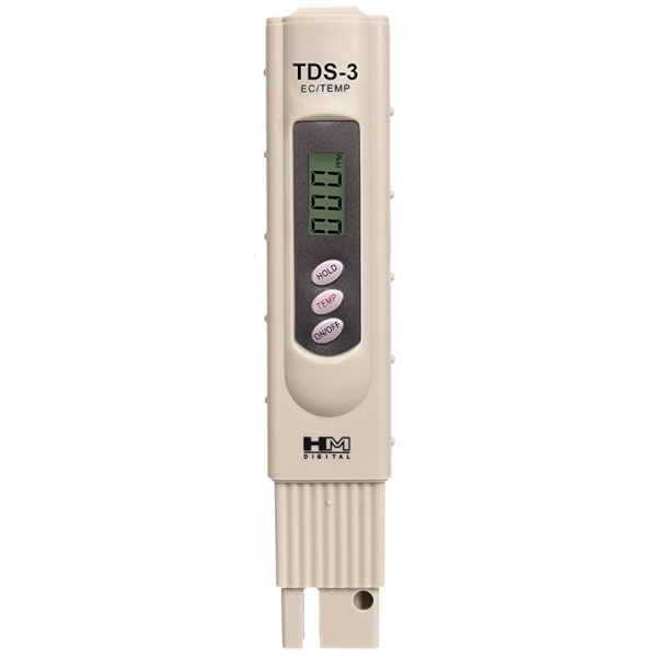 HM Digital TDS-3 Handheld TDS Meter - 0-9990 ppm -MTR-TDS-TDS3
