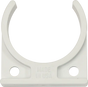 Single Pipe Clip, for 2.0 inch ID pipe, Polypropylene -CLIP-SNGL-2.0-WHT