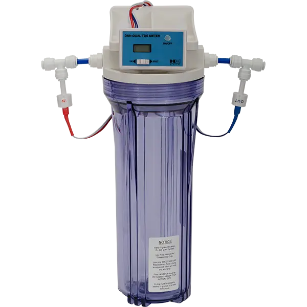 SpectraPure Single Position 10 inch Housing Assembly with TDS Meter - FA-1STA-MTR-10 - SpectraPure