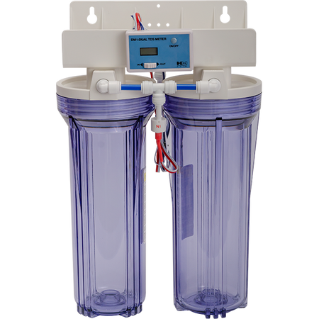 SpectraPure Dual Position 10 inch Housing Assembly with TDS Meter - FA-2STA-MTR-10 - SpectraPure