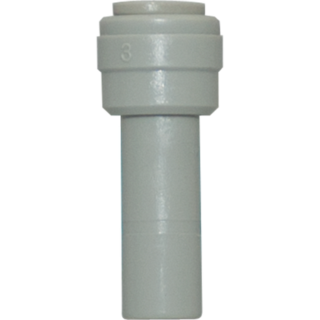 Stem Reducer - 0.25" Tubing Quick-Connect x 3/8" Stem - Acetal - Spectrapure