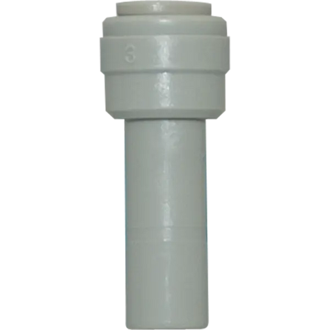 Stem Reducer - 0.25" Tubing Quick-Connect x 3/8" Stem - Acetal - Spectrapure