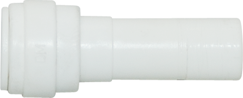 Stem Reducer - 3/8" Tubing Quick-Connect x 0.5" Stem - Acetal - Spectrapure