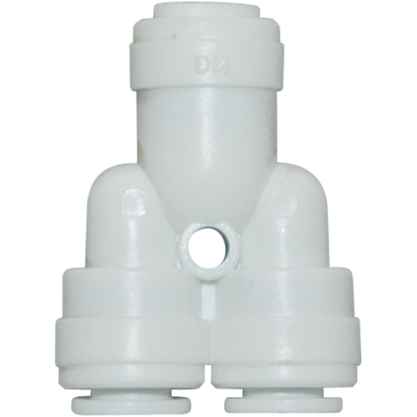 Y Union - 0.25" Tubing Quick-Connect - Acetal - Spectrapure