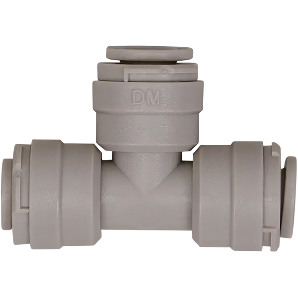 Tee Union - 0.25" Tubing Quick-Connect - Acetal - Spectrapure