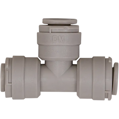 Tee Union - 0.25" Tubing Quick-Connect - Acetal - Spectrapure