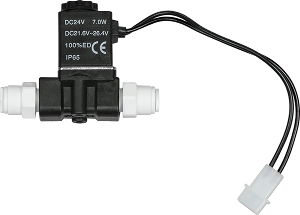 Solenoid Valve - 24VDC with 1/4" Push Connect Fittings - SpectraPure