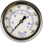 Pressure Gauge - 2" - 0-160 psi with 1/8" MPT Back Port -GA-W-2.0-C-1/8-160