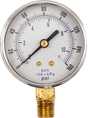 Dry Pres Ga, 0-160 PSI, 2.5in Dia, 1/4 NPT Lower Mount -GA-D-2.5-B-1/4-160