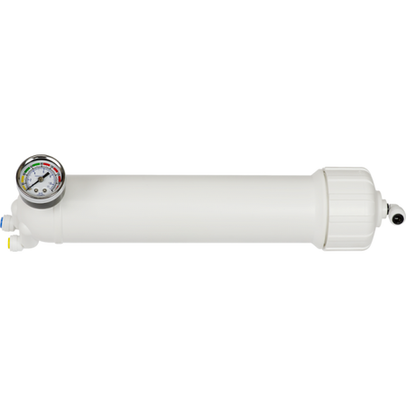 2" x 12" Membrane Grip Cap Housing w/ Pressure Gauge - Spectrapure