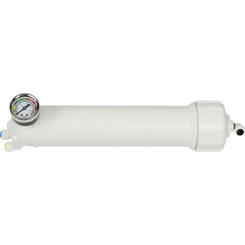 2" x 12" Membrane Grip Cap Housing w/ Pressure Gauge - Spectrapure