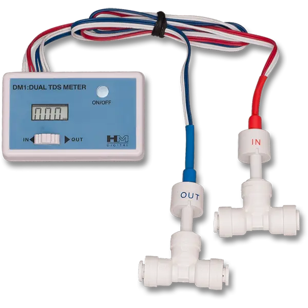 AQUA GEEK 浄水器 本体 DM1 デュアルTDSメーター付 HM Digital DM-1 Inline Dual Probe TDS Meter – SpectraPure, Inc.