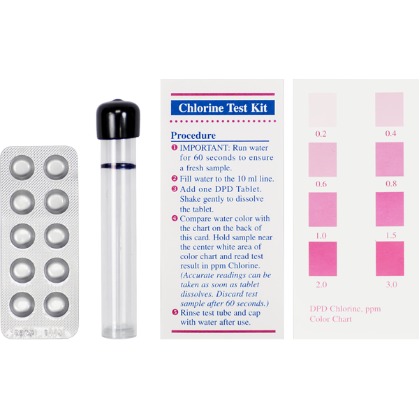 Total Chlorine Test Kit with 10 tablets - Spectrapure