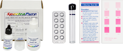 Test Kit Combination Pack with Total Chlorine & Carbon Dioxide Kits & Instructions - Spectrapure