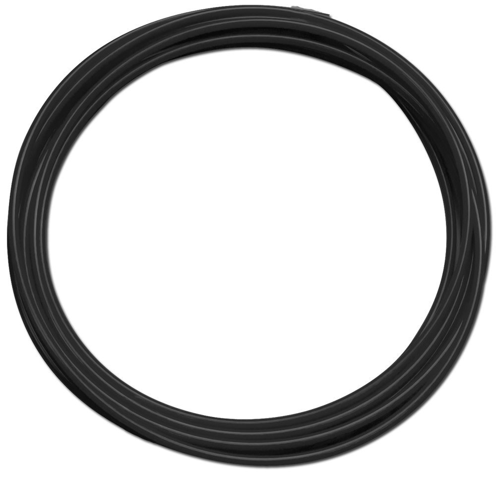 0.25 inch OD Black Polyethylene Tubing - SpectraPure