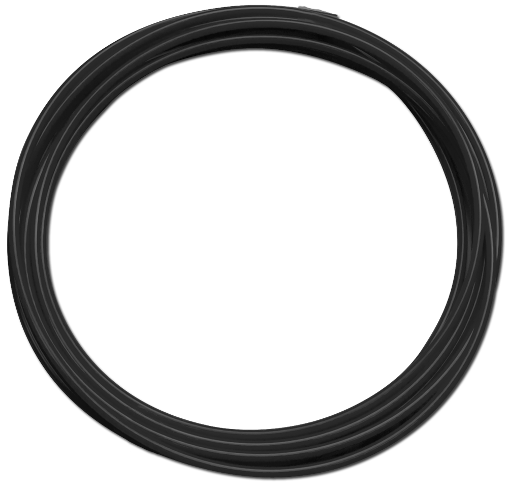 0.35 inch OD Black Polyethylene Tubing - SpectraPure