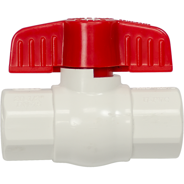 2 Way PVC Ball Valve with 0.5 inch FPT Fittings - Spectrapure