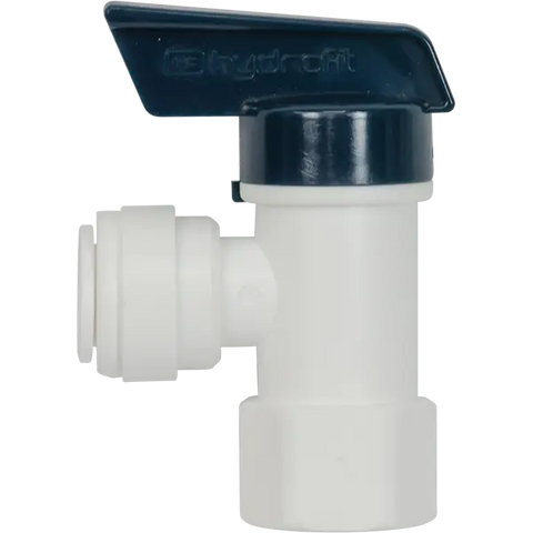Right Angle Ball Valve - 1/4" FPT x 3/8" Quick Connect Push Fitting - Spectrapure