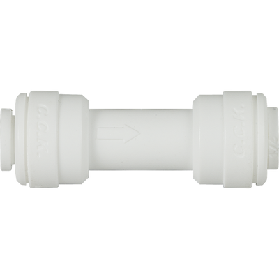 Inline Check Valve with 0.25" Quick-Connect Fittings - Spectrapure