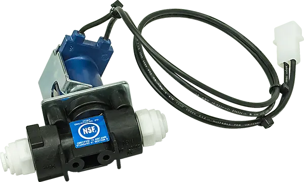DEMA Plastic Solenoid Valve, 1/4in Push Connect - DC - SpectraPure