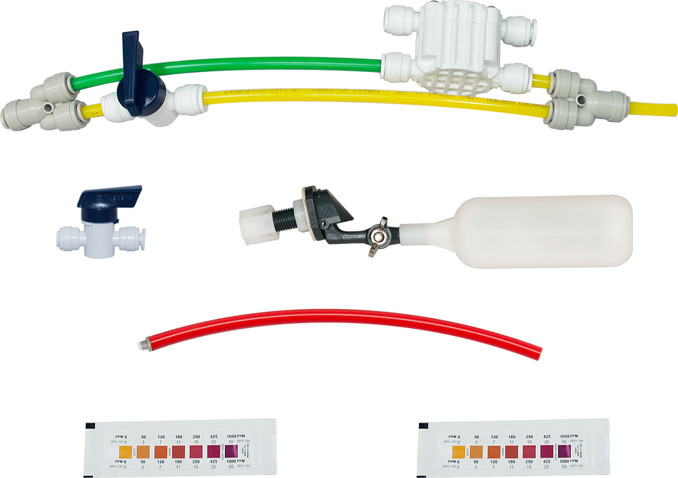 Low Waste Manual Membrane Flush Valve Kit - For 180 GPD RO and RODI Systems - SpectraPure