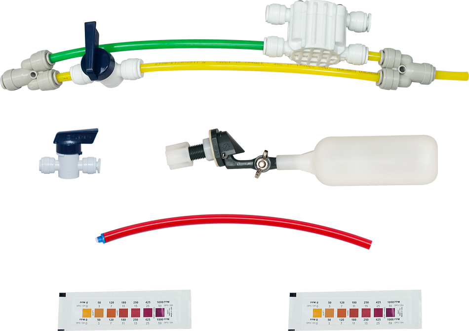 Low Waste Manual Membrane Flush Valve Kit For 90 GPD RO and RODI Systems - SpectraPure