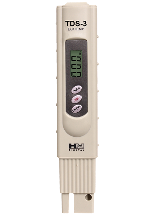 HM Digital TDS-3 Handheld TDS Meter - 0-9990 ppm - Spectrapure