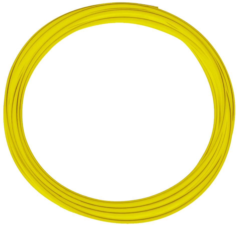 0.25 inch OD yellow Polyethylene Tubing - SpectraPure